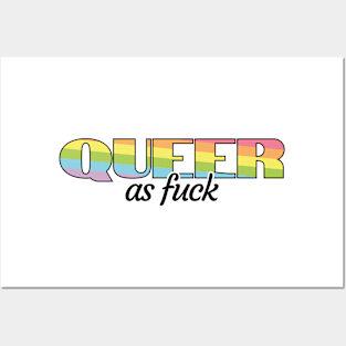 Gay lgbtq trans queer pride Parade rainbow gift Posters and Art